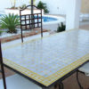 Beige and Yellow Moroccan Mosaic Dining Table
