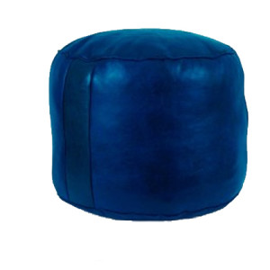Moroccan Leather Pouf, Pouffe, Ottoman