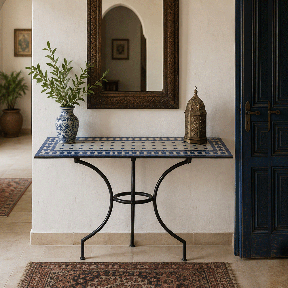 Moroccan Mosaic Console Squared