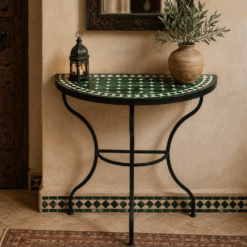 Moroccan rounded mosaic console table