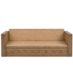 Carved Moroccan Sofa - Light