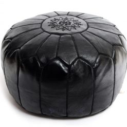Marrakech Leather Pouf