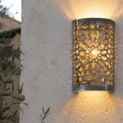 Moroccan Aluminum Wall Light - B
