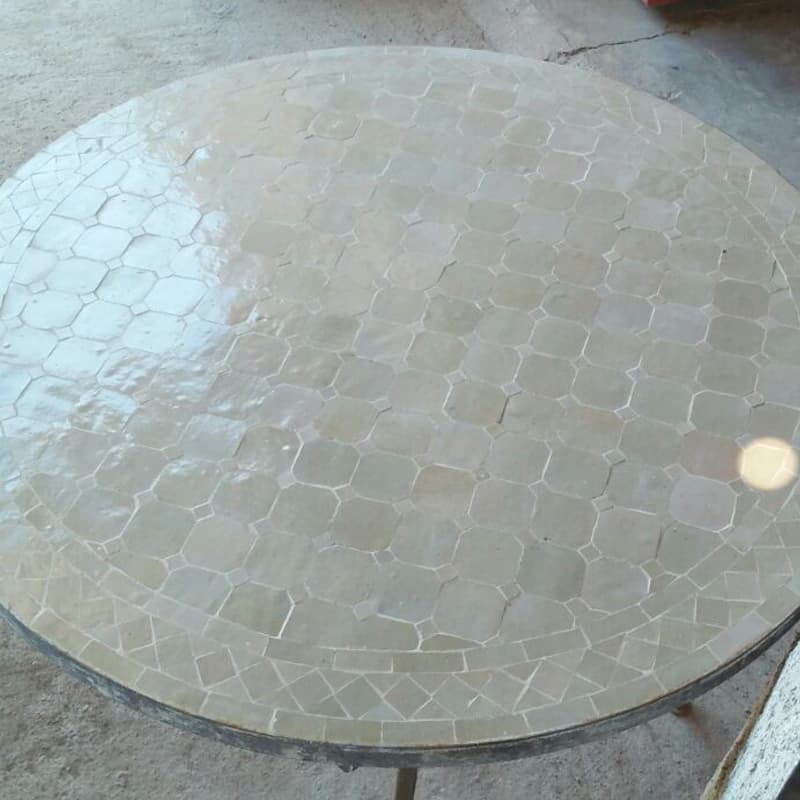 Beige Mosaic Table