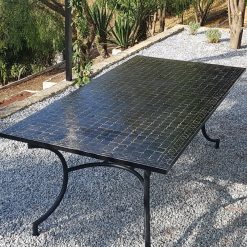 Black Moroccan Mosaic Table
