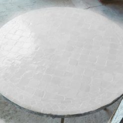 White Moroccan Mosaic Table