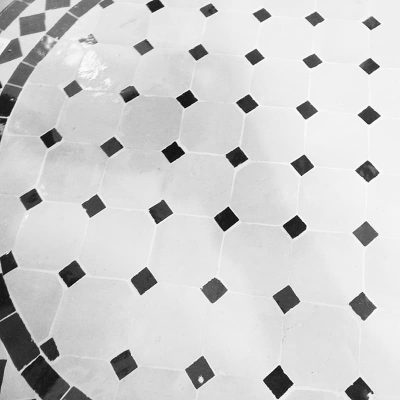 White and Black Mosaic