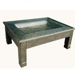 Silver Hammered Coffee Table