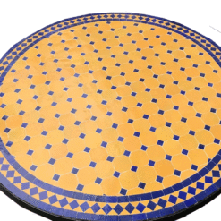 Yellow and blue Moroccan Mosaic Table