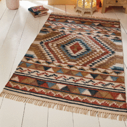 Panja Loom Recycled Chindi Kilim Rug