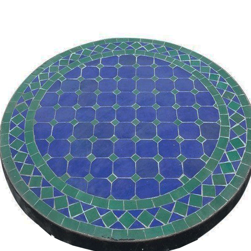 Blue and Green Moroccan Mosaic table