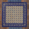 Square Moroccan Mosaic Blue Coffee Table