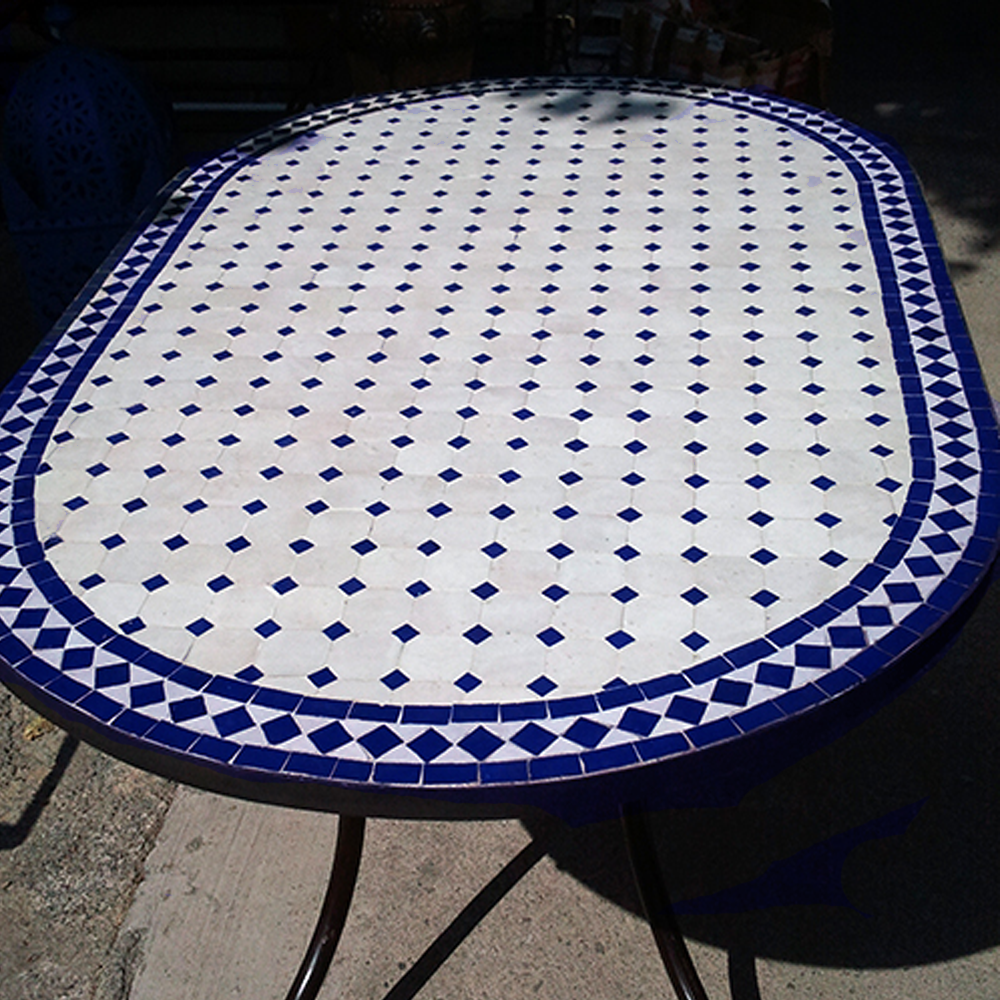 Blue Moroccan Mosaic Dining Tables