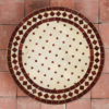 Moroccan Mosaic Table beige and red