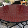 Red Moroccan Mosaic Table