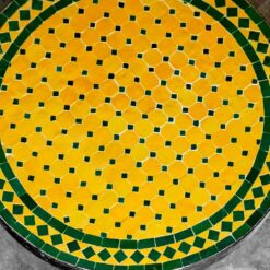 Yellow and Green Mosaic table