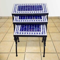 Moroccan Mosaic Table Blue Nest