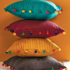 Kantha cushion cover