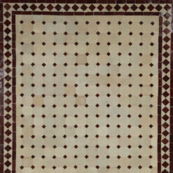 Beige with brown mosaic table