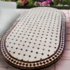 White and Brown Moroccan mosaic table