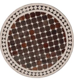 marrón y beige mesa mosaico