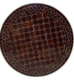 marrón mesa mosaico