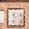 Mesas de mosaico marroquí cuadradas marrones - Bajas