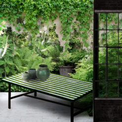 Green and White Moroccan Mosaic Table