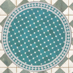 Light Green and beige Moroccan Mosaic Table