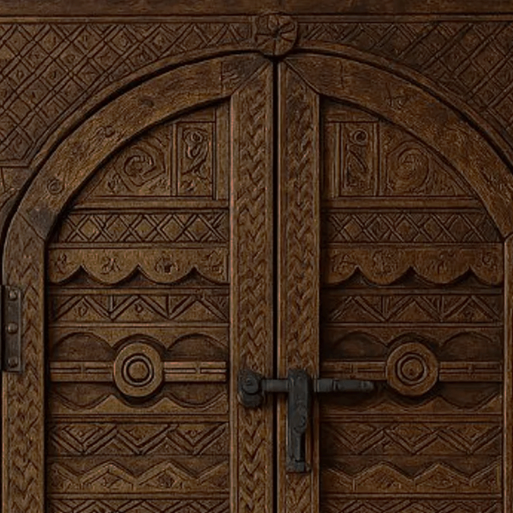 Moroccan Berber Carved Furniture
