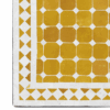 Moroccan mosaic table square yellow and white
