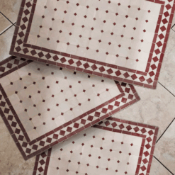 Moroccan Mosaic Nest of tables red