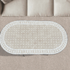 Moroccan Mosaic Table beige oval low