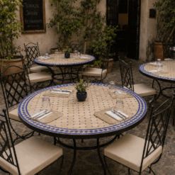 Moroccan mosaic table 120cm