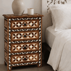 Moroccan Walnut and resin drawers