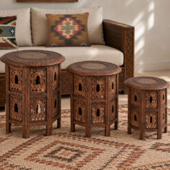Indian Caarved side tables