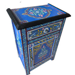 Moroccan painted cupboard - blue