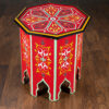 Moroccan painted table - blue