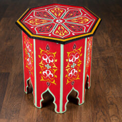 Moroccan painted table - blue